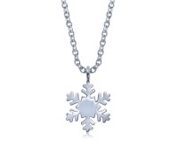 Snowflake Silver Necklace SPE-5623